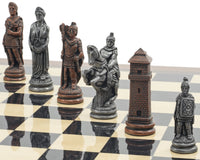 Berkeley Chess Roman Metal och palisander Schackset