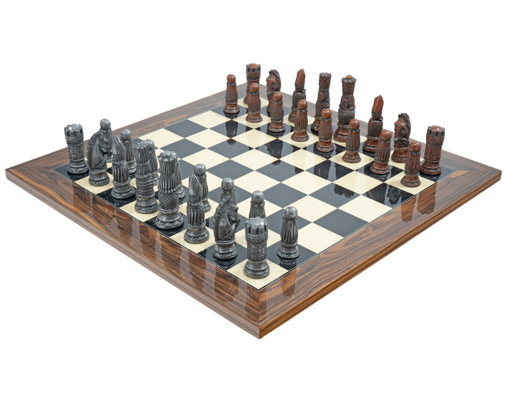 Berkeley Chess Viktorianskt metall- och palisander Schackset