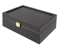Svart Art Deco-schackset