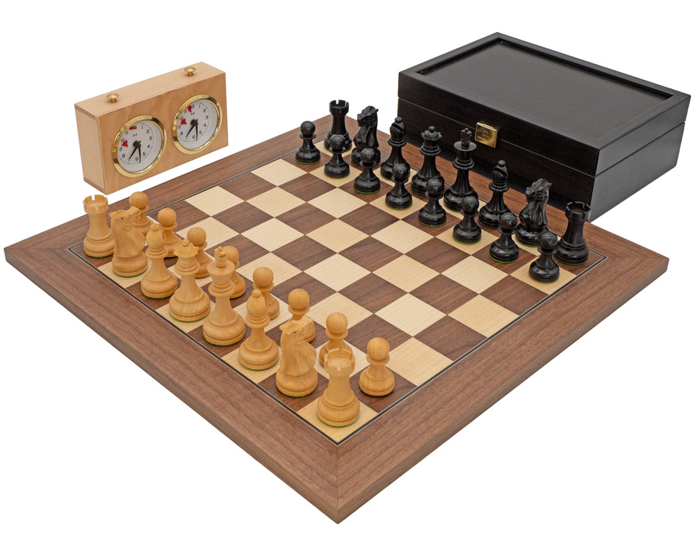 Executive Deluxe Schackset i valnöt