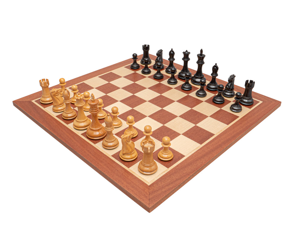 The Abingdon svart- och mahogny Schackset