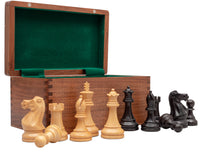 Competition Staunton-schackset i svart och wenge med Förvaringsask för schackpjäser