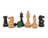 Luxury Staunton Competition Chess Set pieces including rooks, knights, bishops, king, queen, and pawns on a white background
