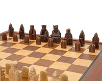 Regency Chess Isle of Lewis – mahognyinramat kabinett, lyxigt Schackset