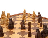 Regency Chess Isle of Lewis – mahognyinramat kabinett, lyxigt Schackset