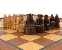 Regency Chess Isle of Lewis – mahognyinramat kabinett, lyxigt Schackset