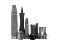 Skyline Premium Metall Schackpjäser - San Francisco-utgåva