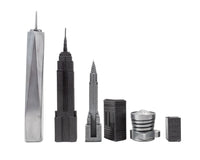 Skyline Premium Schackpjäser i metall - New York-utgåva