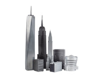 Skyline Premium Schackpjäser i metall - New York-utgåva